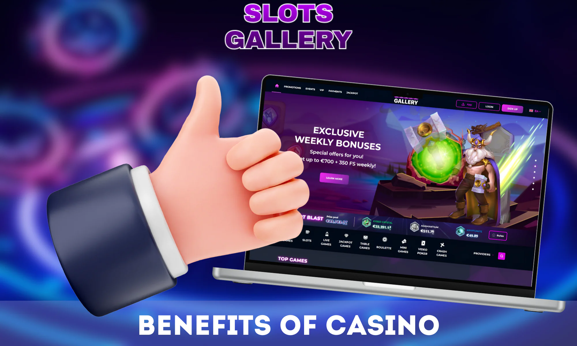 The Slots Gallery offers many benefits for players from New Zealand