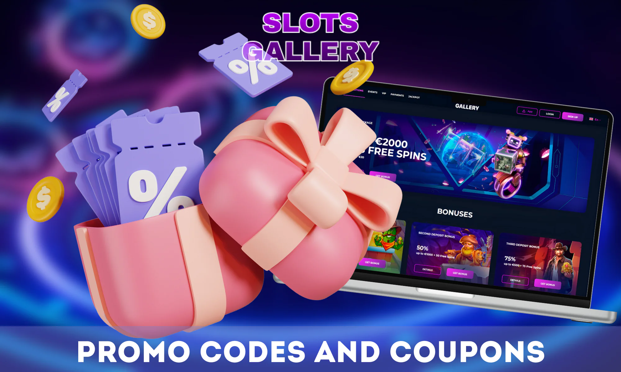 Actual Slots Gallery promo codes for New Zealand players