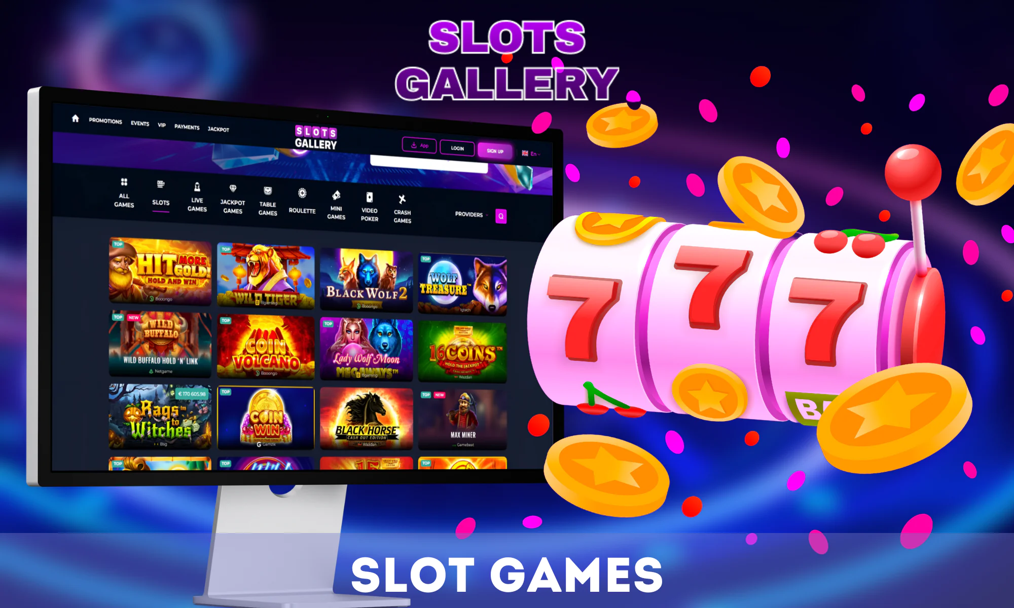 Slots Gallery offers an extensive list of slots for New Zealanders