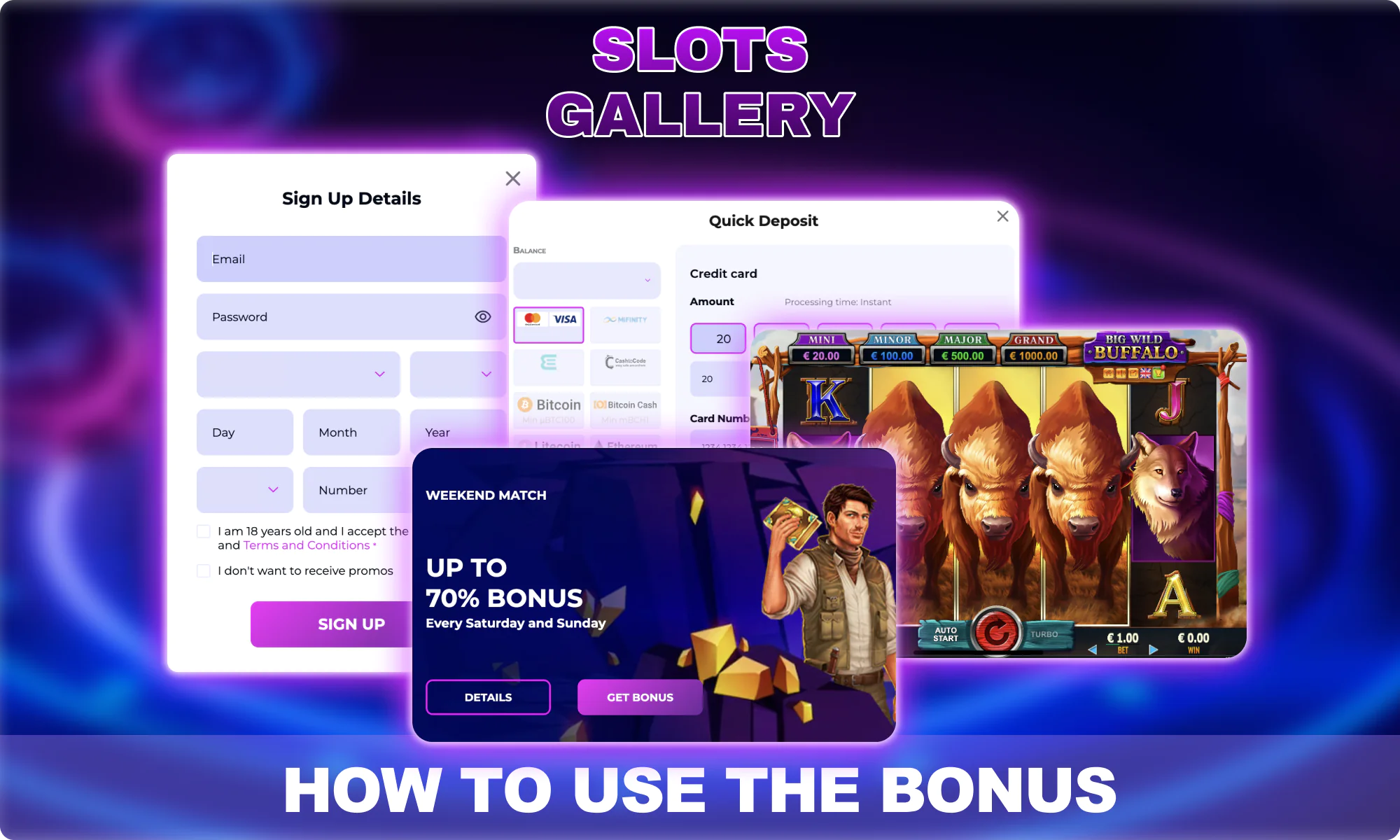 Slots Gallery New Zealand - How to use bonus offers